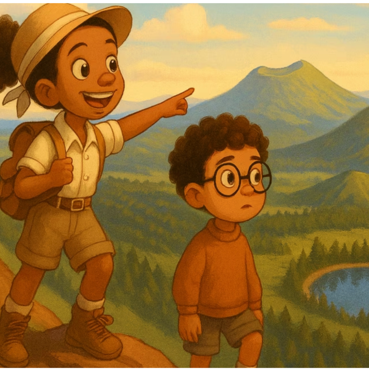 Les aventures de Zoé et Eliott, épisode 7 : Sur la piste d'une source volcanique