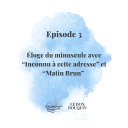 #3 - Éloge du minuscule avec "Inconnu à cette adresse" et "Matin Brun"