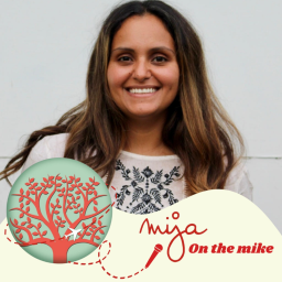 Mija on the Mike with: Brenda Sterns