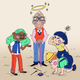 Les P'tites Histoires - Lila et les sales gosses - vieux singe