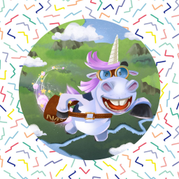 Yolande, la licorne aux pets pailletés